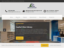 Tablet Screenshot of broughtonconstruction.com